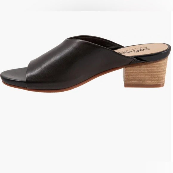 Soft Walk Parker Slide Sandal (Women) Slip on Black 9 - Picture 3 of 13